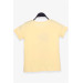 Girl's T-Shirt Girl's Printed Yellow (10-14 Years)