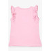 Girl's T-Shirt Sleeves Frilly Powder (3-7 Years)