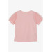 Girl's T-Shirt Sleeves Tulle Pink (8-12 Ages)