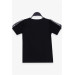 Girl's T-Shirt With Sleeves Tulle Black (8-12 Ages)
