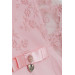 Girl's T-Shirt Embroidered Sleeves Tulle Elastic Pink (5-10 Years)