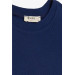 Girl's T-Shirt With Pleated Sides Dark Blue (8-14 Years)