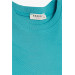 Girl's T-Shirt Mint Green (8-14 Years) With Pleated Sides
