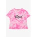 Girl's T-Shirt Letter Printed Neon Pink (8-14 Years)