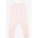 Girl Overalls Colorful Daisy Patterned Ecru (4-9 Years)