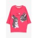 Girls Pink Bunny Printed Blouse (1.5-5 Years)