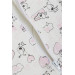 Girl's Sleeping Bag Love Themed Cute Puppy Patterned White (Age 5-7)