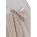Girl Long Sleeve Dress Printed Tulle Beige Melange (1.5-5 Years)