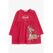 Girl Long Sleeve Dress Ceylan Printed Fuchsia (2-6 Years)