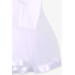 Girl's Long Sleeve Dress With Bow Ecru (1.5-5 Years)