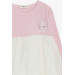 Girl Long Sleeve Dress Sequin Butterfly Embroidery Pink (2-6 Years)