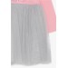 Girl Long Sleeve Dress Sequin Girl Printed Pink (1.5-5 Years)