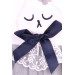 Girl Long Sleeve Dress With Rabbit Embroidery Ecru (1.5-3 Years)