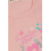 Girl's Long Sleeve Dress Tulle Text Printed Powder (Age 1.5-5)