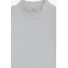 Girl's Long Sleeve T-Shirt Basic Dark Light Gray (9-12 Years)