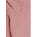 Girl Long Sleeve T-Shirt Pleated Rosepurple (8-14 Years)