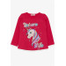 Girl Long Sleeve T-Shirt Unicorn Fuchsia (2-6 Years)
