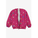 Girl's Raincoat Colorful Heart Pattern Fuchsia (1-5 Years)