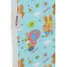 بطانية بناتية لأطفال حديثي الولادة مزينة برسومات لون فيزوي