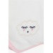 Newborn Baby Blanket Velvet Cute Cloud Printed Ecru