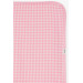 Newborn Baby Blanket Gingham Pattern Pink