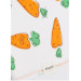 Newborn Baby Blanket With Cute Glasses Carrot Pattern White (Standard)