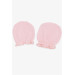Newborn Baby Gloves Pink With Bow