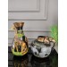 Set Of 2 Vases 3D Design Elephant And Giraffe Shape Tabletop Vase Decor