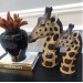 Giraffe Bust Decoration Set 2 Pieces