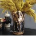 3D Horse Shaped Vase / Vase, Polyester Vase, Decorative Vase Gold-Black Color