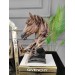 قطعة ديكور بشكل تمثال نصفي للحصان ، هدية مكتبية وللمنزل