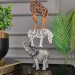 قطعة ديكور بشكل حيوانات السفاري ، زخرفية ملونة ، هدية العام الجديد
