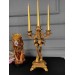 Palm Decor Three Arms Candlestick/Candle Holder Romantic Decor New Year Gift Gold Color
