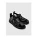 Genuine Leather Women Black Sandals