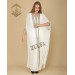Chiffon Abaya, Cream Color, With A Wonderful Design, Zulfa
