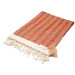 Smyrna 100% Cotton, Pair Of Hand Face And Foot Towel, Peshkir 40*100 Cm Herringbone Pattern Tile