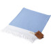 Smyrna 100% Cotton, 2-Pack Hand, Face And Foot Towel, Peshkir 40*100 Cm Orientina Pattern Light Blue