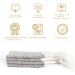 Smyrna 100% Cotton, 4-Pack Guest Hand Face Towel, Napkin 38*66 Cm, Absorbent, Diamond Pattern Beige