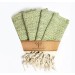 Smyrna 100% Cotton, 4-Pack Guest Hand Face Towel, Napkin 38*66 Cm, Absorbent, Diamond Pattern Fistik Y.