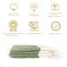 طقم منشفة وجه/منديل 100٪ قطن مكون من 4 قطع متعدد الاستعمالات لون زيتي