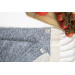 Smyrna 100% Cotton, 6 Pcs. Guest Hand Face Towel, Napkin 30*30 Cm, Absorbent, Herringbone Light Blue