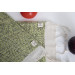 Smyrna 100% Cotton, 6 Pcs. Guest Hand And Face Towel, Napkin 30*30 Cm, Absorbent, Herringbone Pistachio Y.