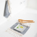Smyrna 100% Cotton, 6 Pcs. Guest Hand Face Towel, Napkin 30*30 Cm, Absorbent, Diamond Pattern Light Blue