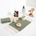 Smyrna 100% Cotton, 6 Pcs. Guest Hand Face Towel, Napkin 30*45 Cm, Absorbent, Diamond Pattern Khaki