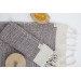 Smyrna 100% Cotton, 6 Pcs. Guest Hand Face Towel, Napkin 30*45 Cm, Absorbent, Diamond Pattern Powder