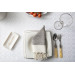 Smyrna 100% Cotton, 6 Pcs. Guest Hand Face Towel, Napkin 45*45 Cm, Absorbent, Diamond Pattern Beige
