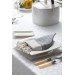 Smyrna 100% Cotton, 6 Pcs. Guest Hand Face Towel, Napkin 45*45 Cm, Absorbent, Diamond Pattern Gray