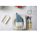 Smyrna 100% Cotton, 6 Pcs. Guest Hand Face Towel, Napkin 45*45 Cm, Absorbent, Diamond Pattern Turkuaz