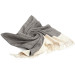 Smyrna 100% Cotton Absorbent Peshtemal Beach Bath Towel 94*180 Cm Herringbone Pattern Beige