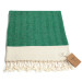 Smyrna 100% Cotton Absorbent Peshtemal Beach Bath Towel 94*180 Cm Herringbone Pattern Water Green